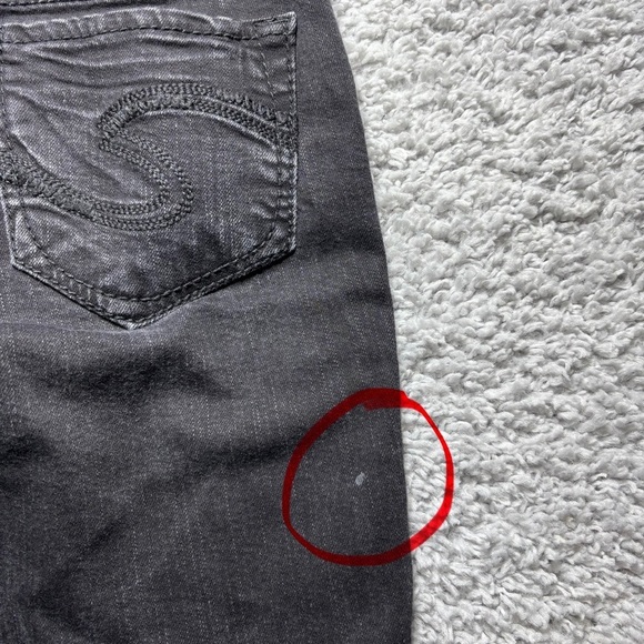 Silver Jeans Womens 28 Suki Mid Rise Skinny Black Denim Streetwear Party Night - Picture 6 of 6